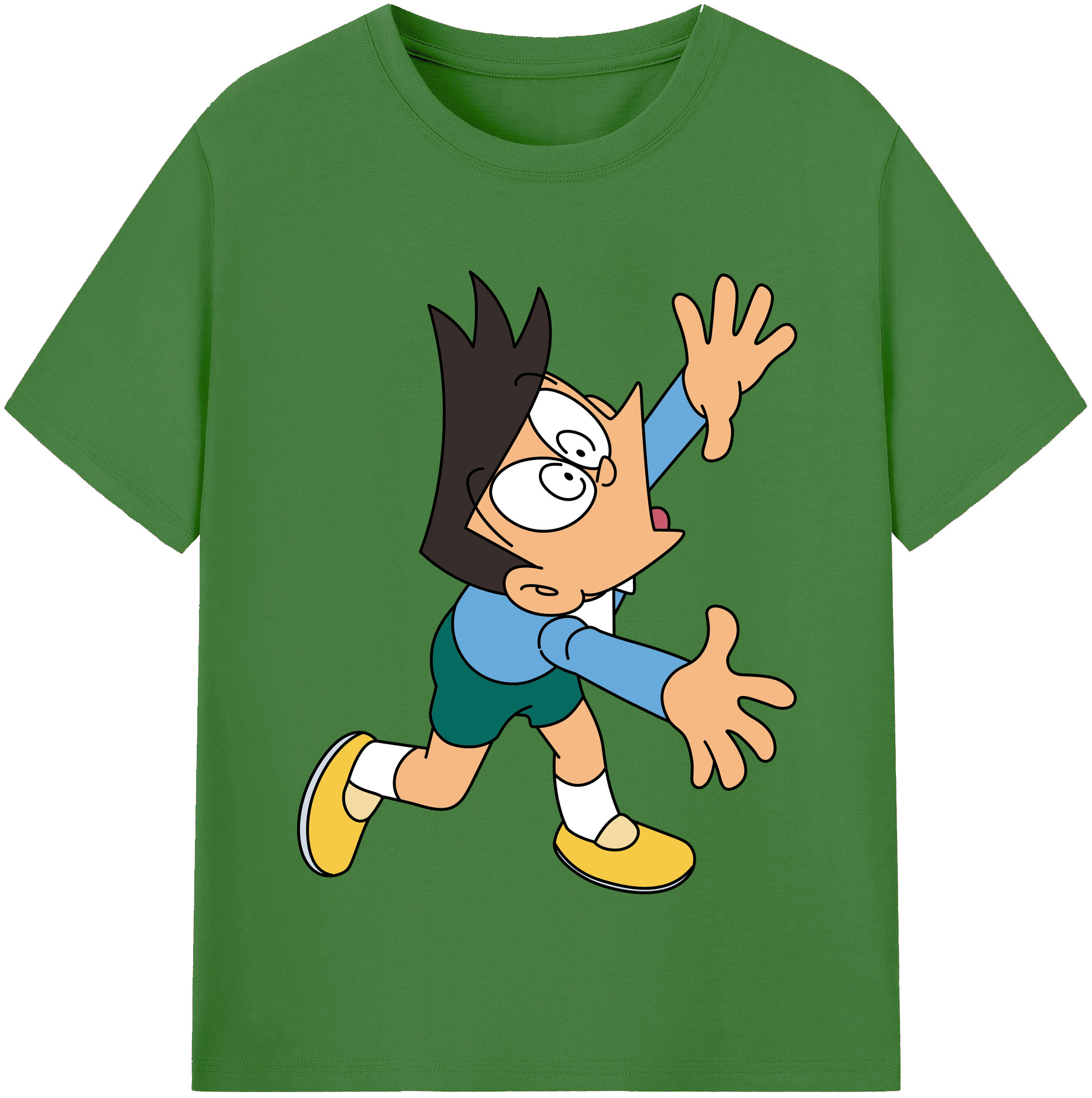 （画像用） ドラえもん 骨川 スネ夫 Doraemon Honekawa Suneo レディースカジュアルプリントTシャツ（綿100％）